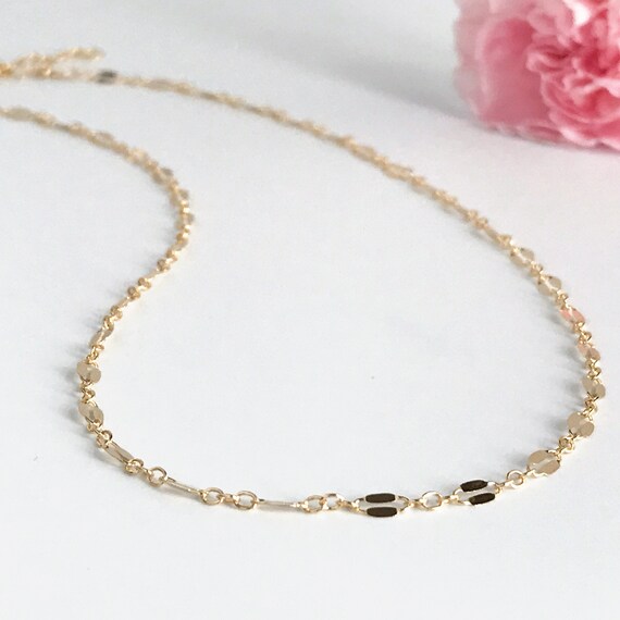 Dainty Gold Necklace Chain Thin Gold Necklaces for Women Etsy