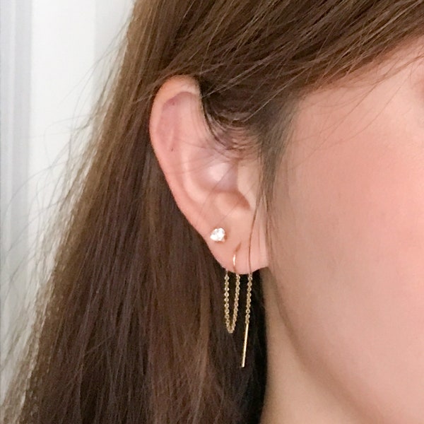 Second Hole Earrings Etsy