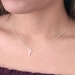 Dainty Cross Necklace Sterling Silver - Tiny Cross Necklaces for Women - Christian Jewelry - Minimalist Necklace 