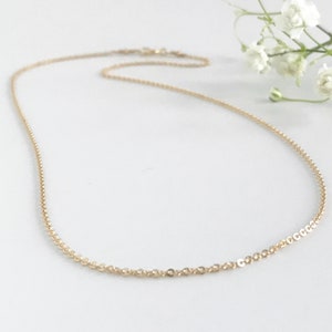 Gold Chain Necklace  - 14k Gold Filled Necklace -  Simple Chain Necklaces for Women - Delicate Chain Necklace - Also Avail Sterling Silver