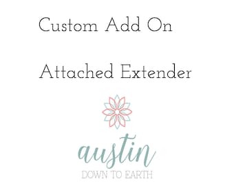 Custom add on extender for necklace