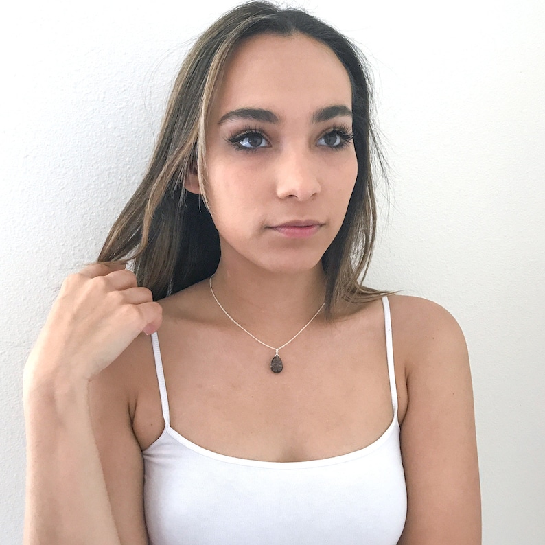 Tourmalated or Rutilated Quartz Necklace Unique Necklaces for Women Boho Crystal Pendant Necklace
