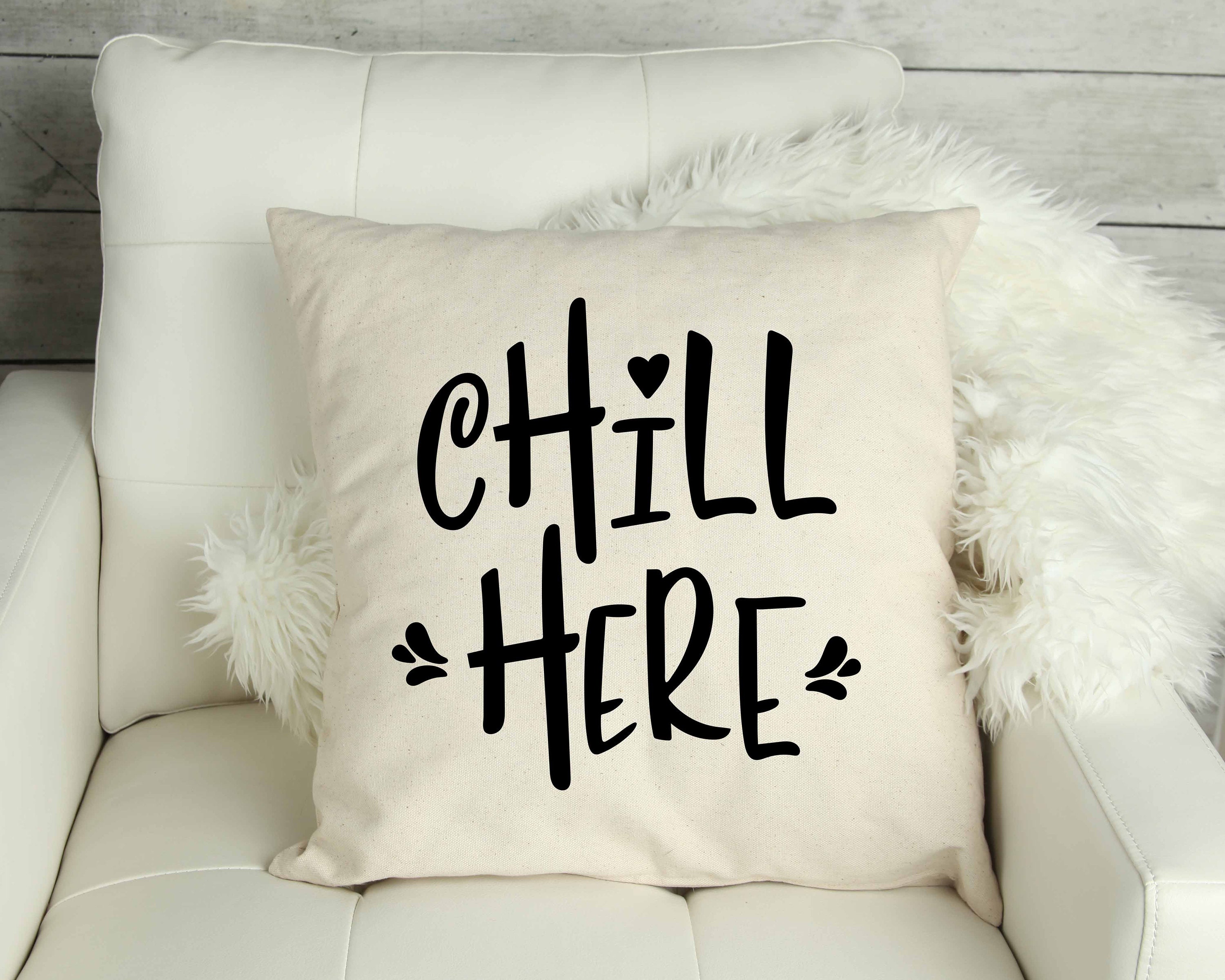 chill here pillow