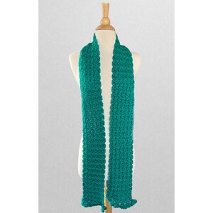 Handgemaakte gehaakte wintersjaal &quot;Jade Palace&quot; - Unisex / Holiday / Christmas Gift / Made in USA
