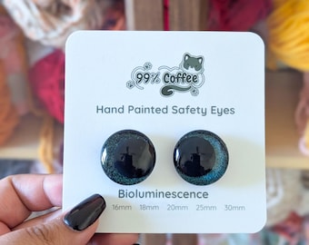 Bioluminescence - Hand-Painted Glitter Safety Eyes