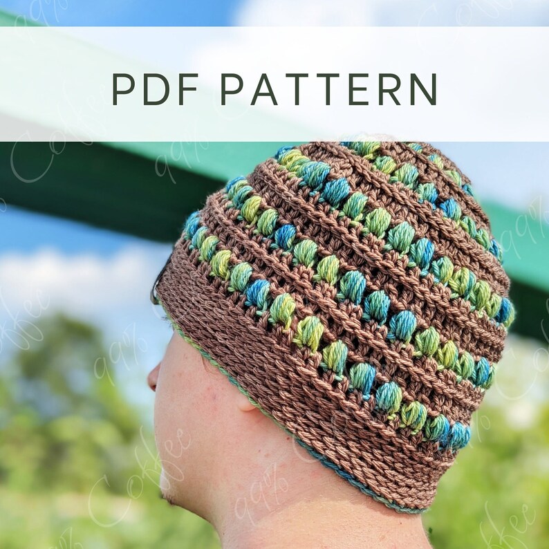 Crochet Pattern Season's End Hat Pattern, Crochet Hat Pattern, Child & Adult Size Hat Pattern, Toque, Beanie image 1