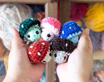 Plush Mushroom Pop Plushie: Handmade Fidget Toy