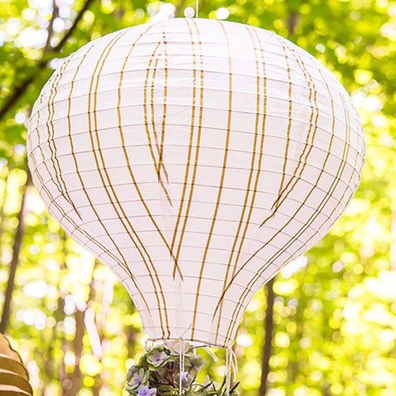 Pack of 3 Paper Lantern Hot Air Balloons Wedding Venue Etsy