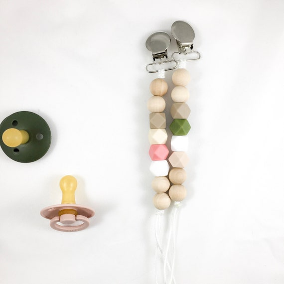 Hexagon Silicone Pacifier Clip - NomiLu SILICONE Clip