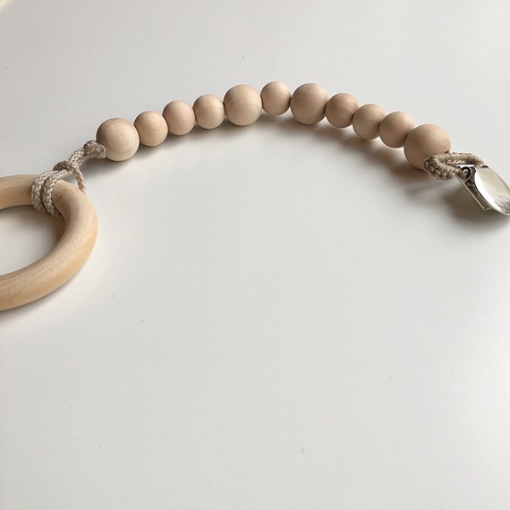 Bare Beaded Pacifier Clip