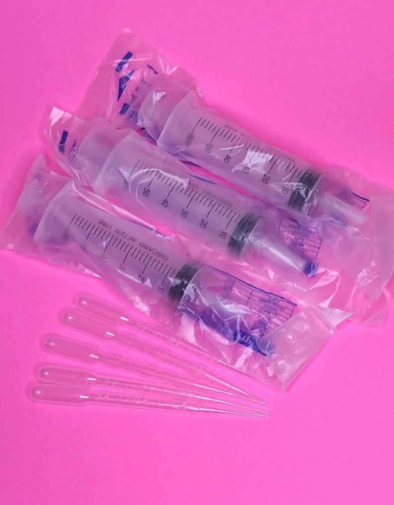 Syringe Kit Lip Gloss Making Kit Lipgloss Pack 3 Syringe Pipette