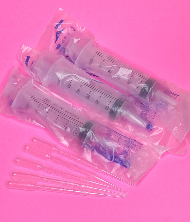 Syringe Kit Lip Gloss Making Kit Lipgloss Pack 3 Syringe Pipette