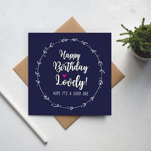 Alles Liebe zum Geburtstag, Geburtstagskarte für Sie, Geburtstagskarte Damen, Beste Freundin Geburtstagskarte, Geburtstagskarte (GC64)