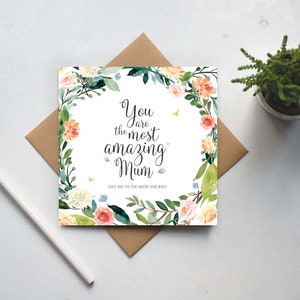 Cartão de aniversário para a mãe, Cartão para a mãe, Cartão de aniversário para a mãe, Cartão de dia das mães, Cartão de agradecimento para a mãe, Cartão de amor para a mãe, Cartão para a mãe, Melhor cartão para a mãe