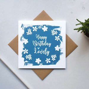 Cartes d'anniversaire pour elle, pour femme, joyeux anniversaire belle, carte d'anniversaire meilleure amie, carte d'anniversaire meilleure amie, cartes d'anniversaire pour femme (GC131)