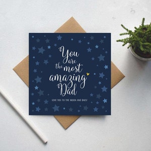 Dad cards, Dad card from kids, Dad birthday card, Amazing Dad Card, Birthday card Dad, Fathers day card, Best Dad card, Dad gifts from Dog