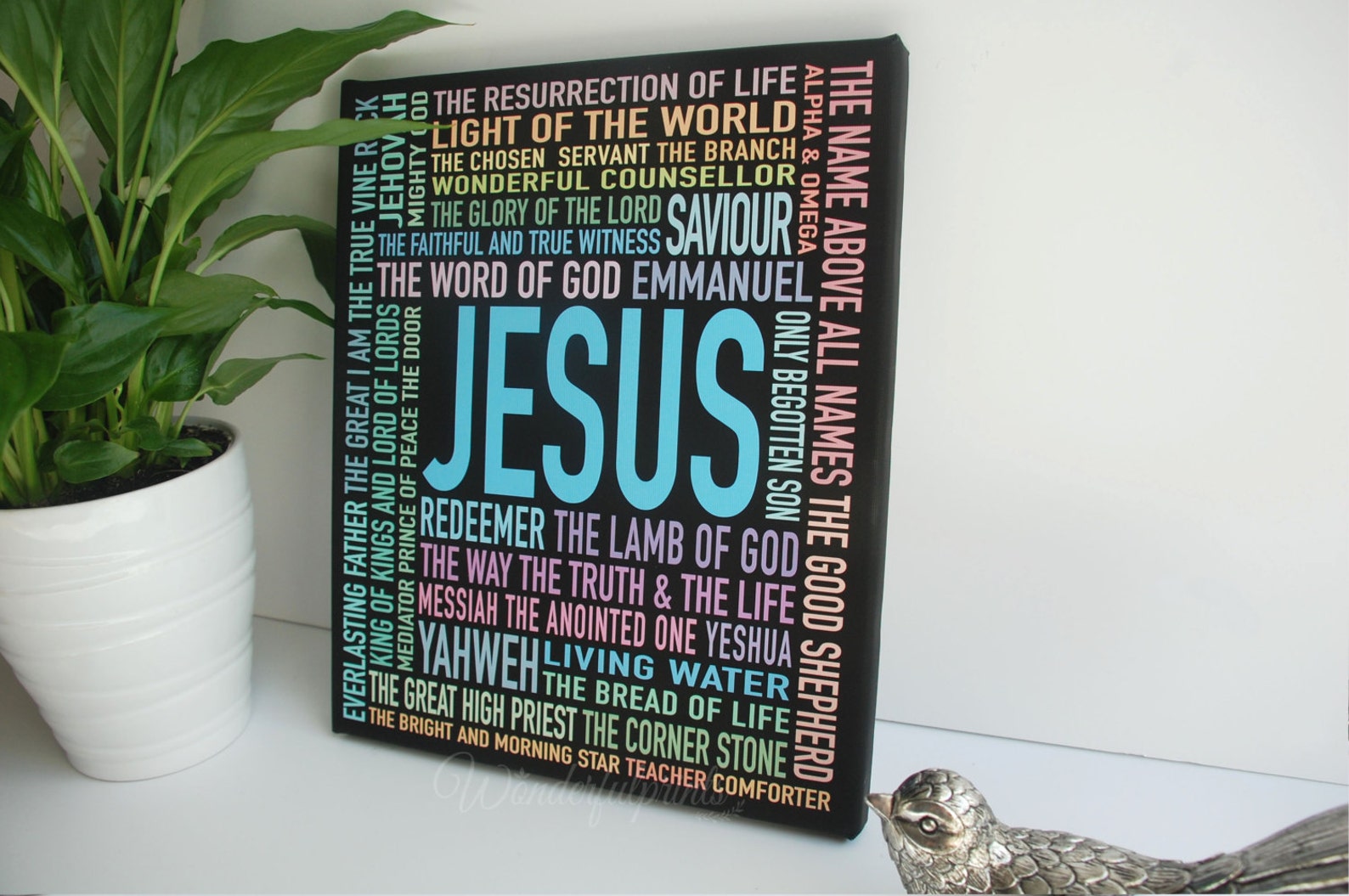 Jesus Wall Art Names of God Bible Verse Prints Bible Verse Etsy UK
