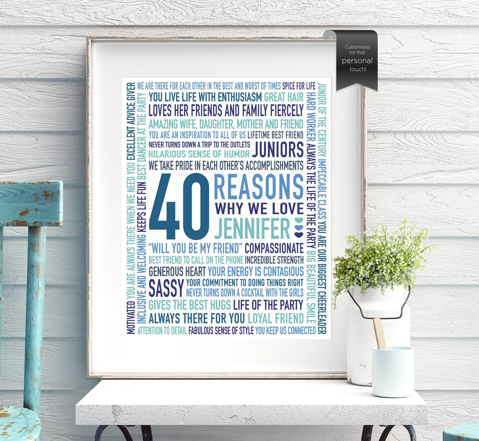 40th Birthday Gift for Women / Best Friend / for Her / for Etsy UK