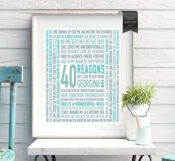bff 40th birthday gift