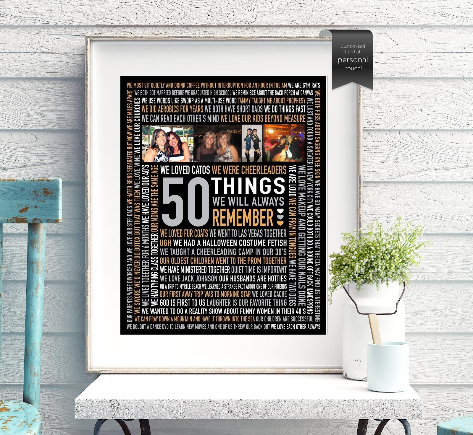 50th Birthday Gift For Best Friend Fifty Fiftieth 50 Etsy