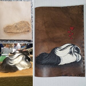 Custom Pet Portrait Leather Journal - Etsy