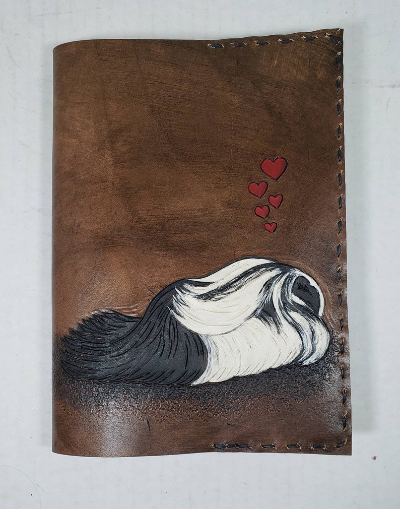 Custom Pet Portrait Leather Journal - Etsy