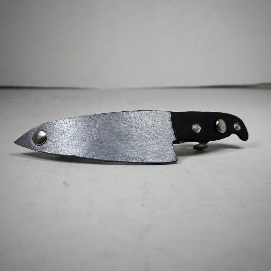 Butcher Knife Hair Clip, Leather Hair Accessory, Halloween Hair