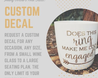 Custom Decal for Indoor or Outdoor use.