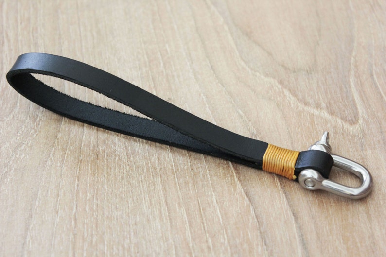 Leather Key Chain Bracelet Keychain Wrist Leather Bracelet Etsy