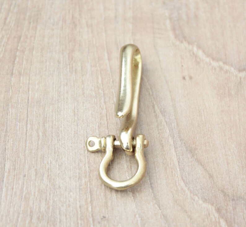 Brass Shackles Strap Hook Brass Key Chain Keychain MC42 Etsy