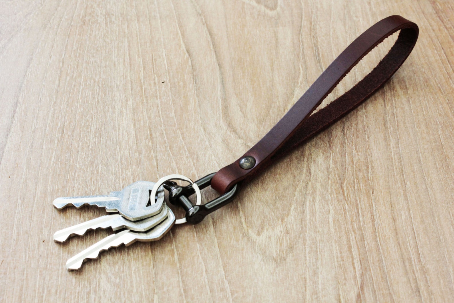 Leather Key Chain Bracelet Keychain Wrist Leather Bracelet Etsy