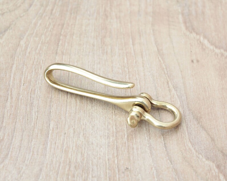 Brass Shackles Strap Hook Brass Key Chain Keychain MC42 Etsy