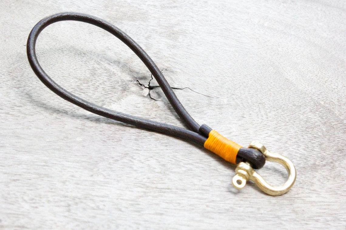 Leather Key Chain Bracelet Keychain Wrist Leather Bracelet Etsy