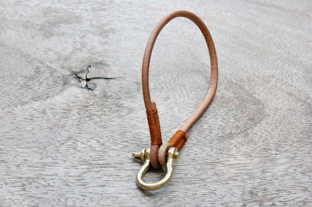 Leather Key Chain Bracelet Keychain Wrist Leather Bracelet Etsy