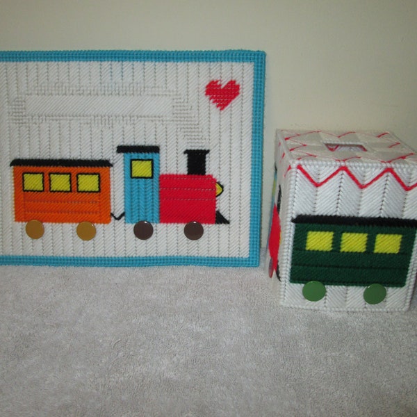 Welcome Baby Train Set Tissue Topper et wall hanging #3