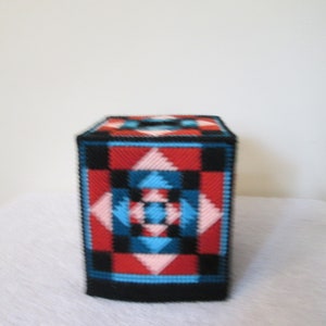 Squares in Squares Tissue Cover Item 348