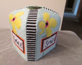 Tissue Box Boutique Style Smile written on all sides Item 54