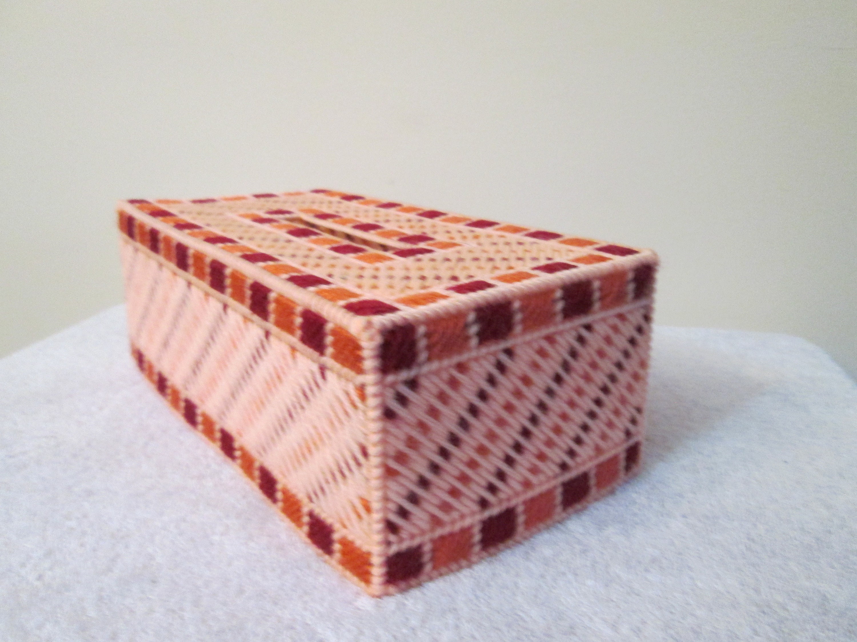 Diagonal Weave Long Tissuetopper Item 334 - Etsy