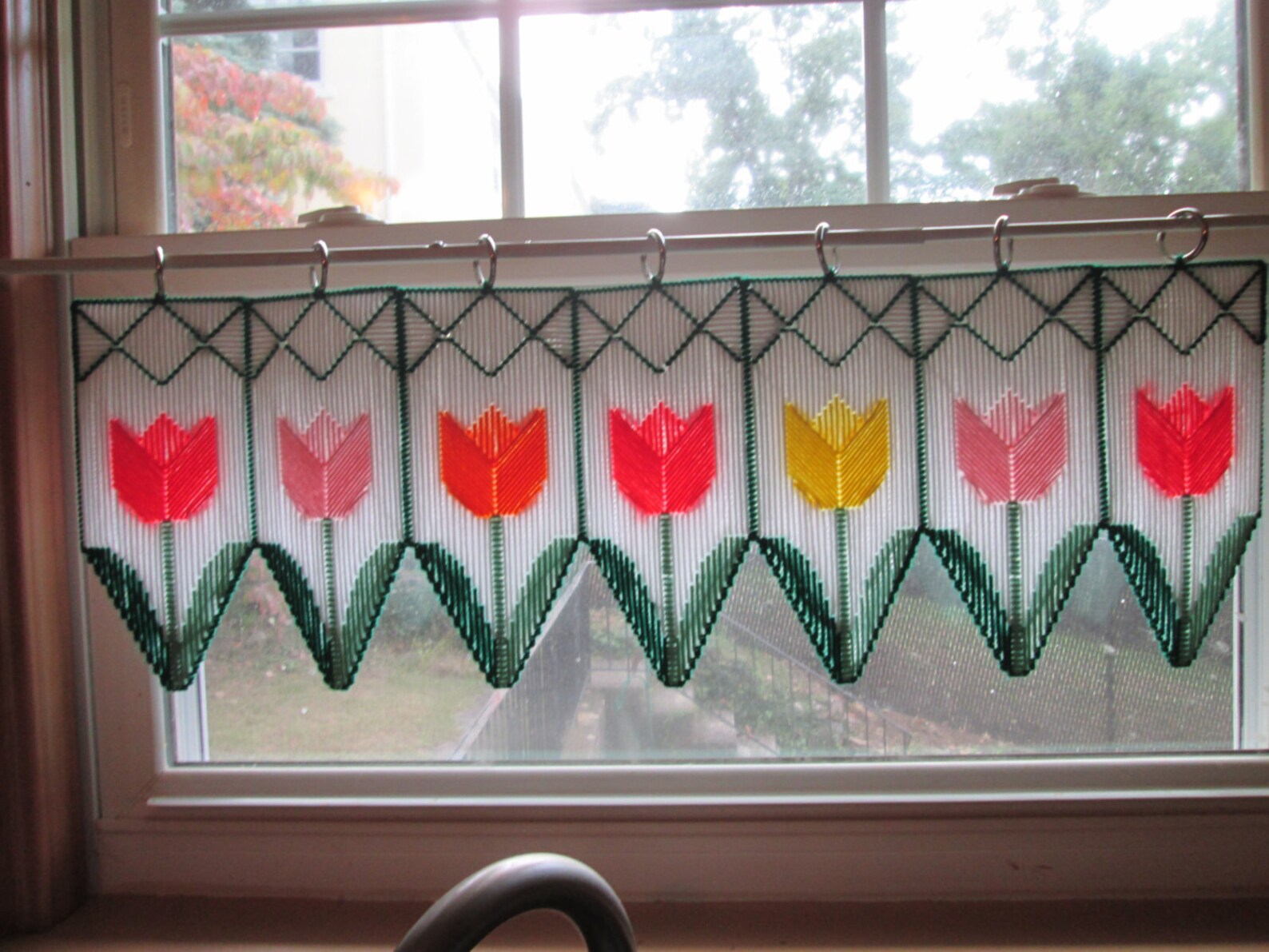 Window Valance Handmade in Plastic Canvas Item 191 Etsy