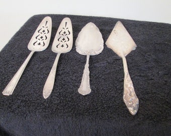 Silverplated Cake or Pie Servers #'s 29,30,31 & 35