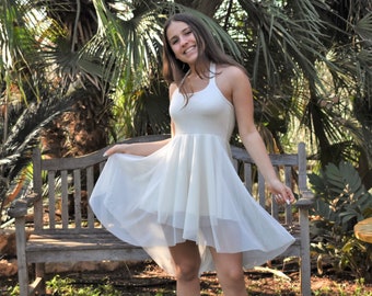 Amazing gold and chiffon dress - Offwhite and gold lace dress - Teenage dress - Flower girl dress - Bridesmaid dress - Tulle and lace