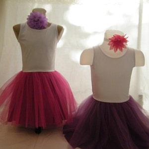 Pink tulle dress for girls - tutu girl dress - summer twirly pink tulle dress - flower girl dress