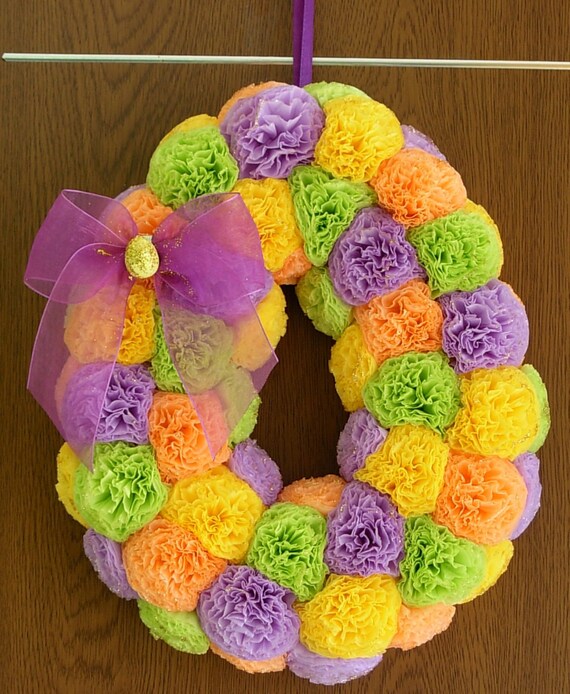 Easter wreath 11/'/' egg wreath Easter egg wreath Easter decoration Spring decor Spring wreath Paper flower wreath Paper flower egg wreath