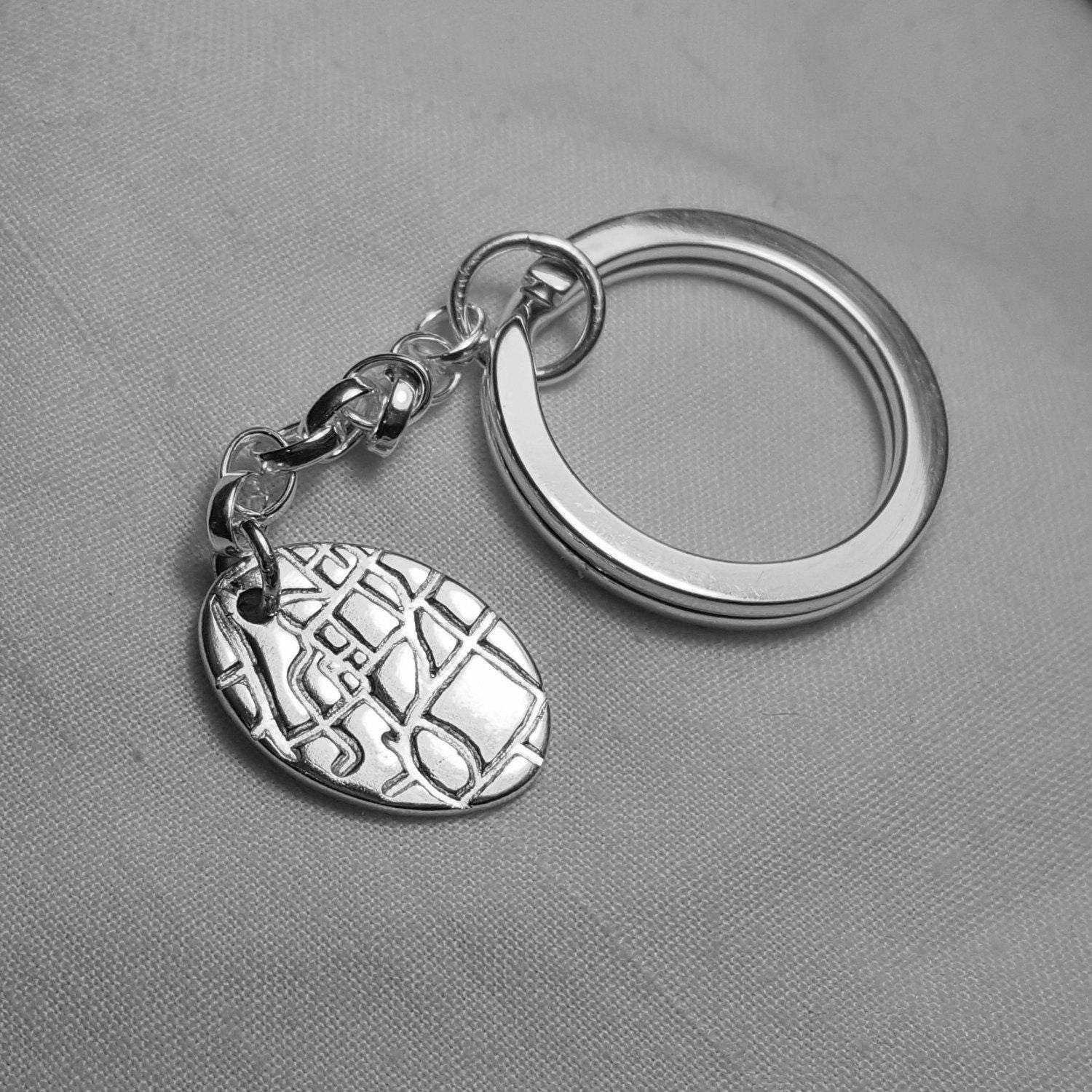 Silver Map Keyring Personalized Silver Map Birthday Wedding Honeymoon Keyring Keychain Key Ring Chain