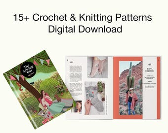 15 Crochet & Knitting Patterns Bundle eBook - Includes Socks, Hats, Accessories - Step-by-Step PDF Book in English