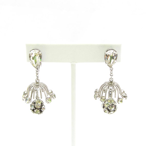 Napier Chandelier Rhinestone Earrings