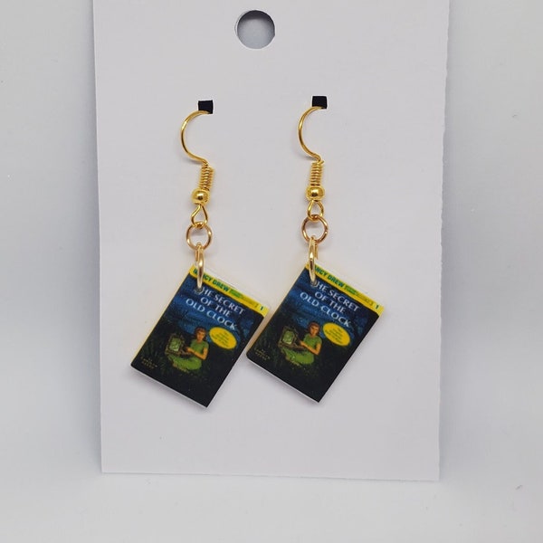 Nancy Drew Miniature Book Earrings