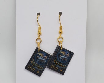 A Wrinkle in Time Miniature Book Earrings, Mini Book Earrings, A Wrinkle in Time Book Cover Earrings, Ready to Ship, Book Nook MarjorieMae