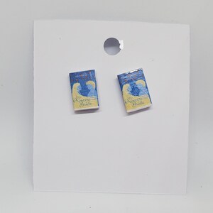 The Princess Bride Book Inspired Miniature Stud Book Earrings, Mini Book Earrings, Book Cover Earrings, Ready to Ship, Book Nook MarjorieMae