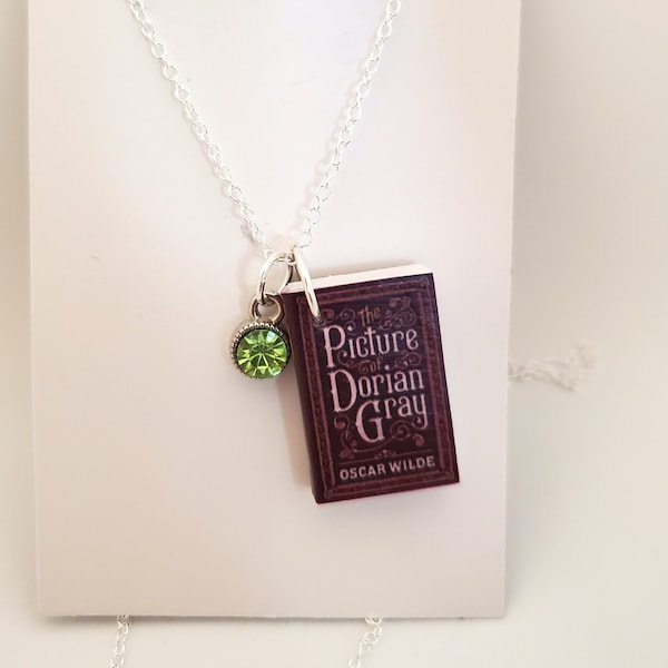 The Picture of Dorian Gray Mini Book Necklace, Oscar Wilde, Miniature Book, Reader Gift, Book Charm, Ready to Ship, Book Nook MarjorieMae